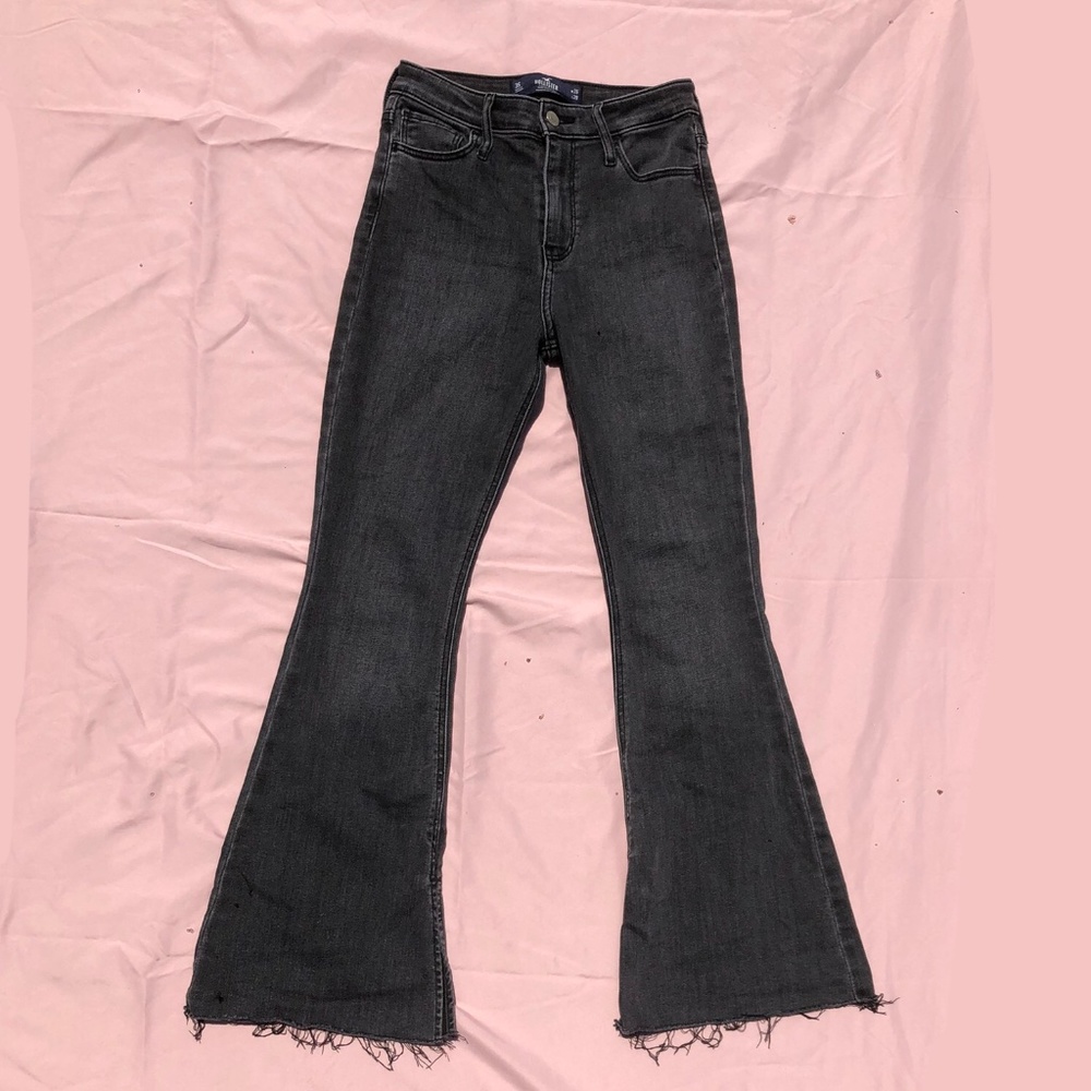 high rise flare jeans